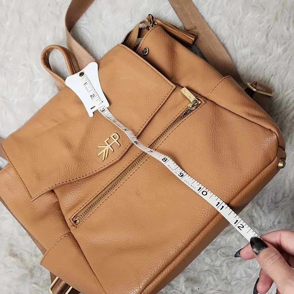 Freshly Picked Mini Classic Diaper Bag Backpack - Vegan Leather - Tan